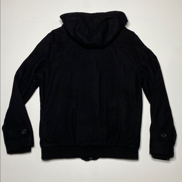 Black Military Toggle Coat - Picture 3 of 9